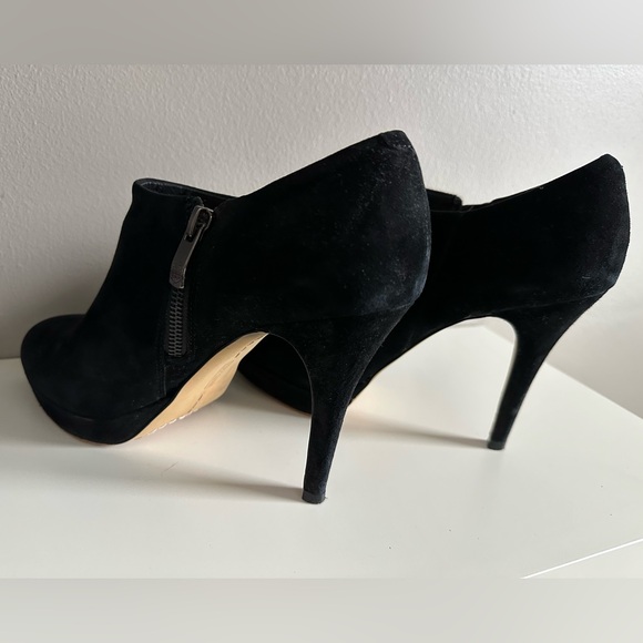 Vince Camuto Black Suede Booties - Picture 2 of 7